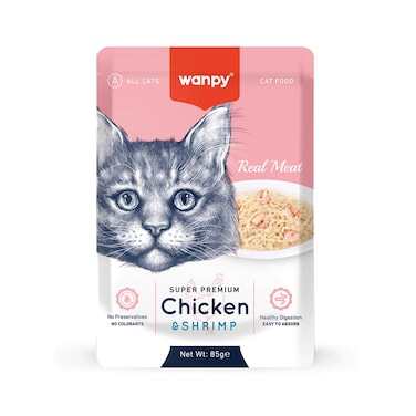 Wanpy Felits Chicken And Shrimps For Cat 85GR