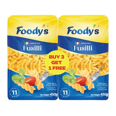 Foody's Fusili Pasta 3+1 Free
