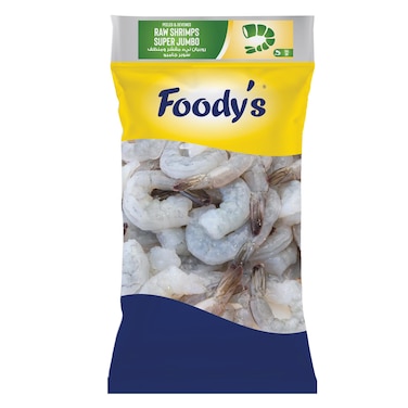 Foody's Frozen Raw Shrimp Super Jumbo 16/20 400GR