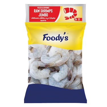 Foody's Frozen Raw Shrimp Jumbo 21/25 400GR