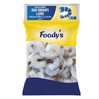 Foody&#39;s Frozen Raw Shrimp Large 26/30 1KG