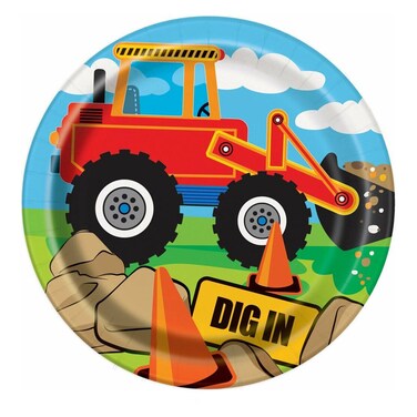 7-Inch Plate Construction Vehicle
