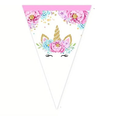 Triangle Flag 12Pcs Unicorn