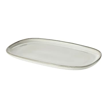 Dosthoff  Large Oval Plate Light Grey 31CM