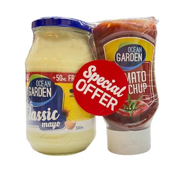 Ocean Garden Mayonaise 500ML+Ketchup 340GR