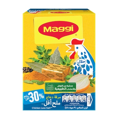 Maggi Chicken Stock Law Salt 18GRx24
