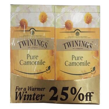 Twinings Pure Camomile 20 Sachets X2 25% Off