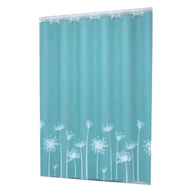Bath Curtain Poly 180X180CM Aqua