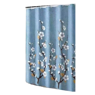 Bath Curtain 180X180CM Blue Flower