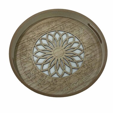 Small Round Wooden Tray