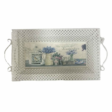 Small White Iron Tray