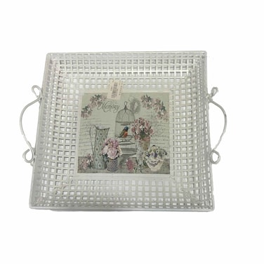 Square Iron Tray Large