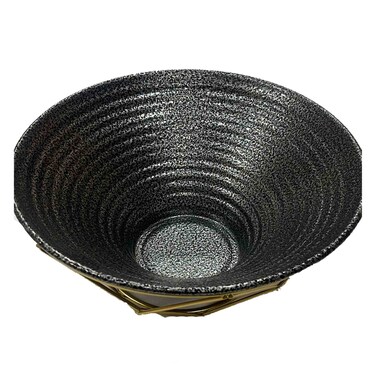 Black Bowl With Stand