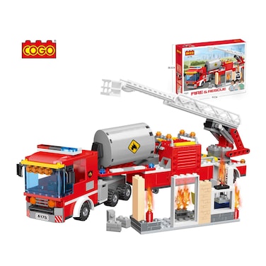 Fire Truck Blocks 414 Pieces