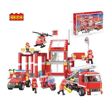 Fire Station Blocks 827 Pieces