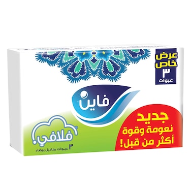 Fine Facial Tissue Fluffy 240 SheetsX3 2Ply