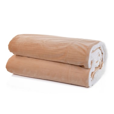 Sherpa And Soft Flannel Camel 220X180CM