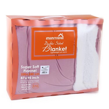 Sherpa And Soft Flannel Rose 220X240CM