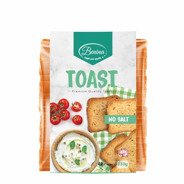 Benina Toast No Salt 330GR