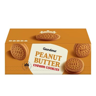 Gandour Cream Cookies Peanut Butter 12X38GR