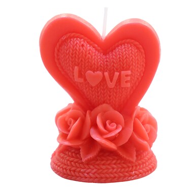 Red Love Candle