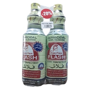 Flash Bowl Disinfectant Mint 2X1L 20% Off