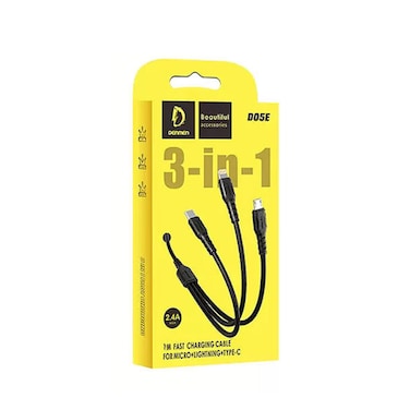 Denmen 3 In1 Cable Black