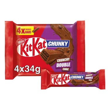 Kitkat Chunky Double Chocolate 4X34GR