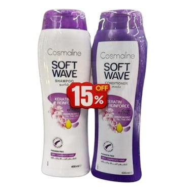 Soft Wave Shampoo Dry/Damage 400ML + Conditioner 400ML 15% Off
