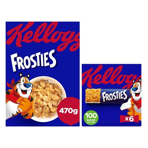 Kellogg&#39;S Frosties 470GR + Cereal Bars x6 Free