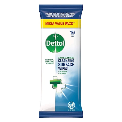 Dettol Antibacterial Wipes 126 Sheets