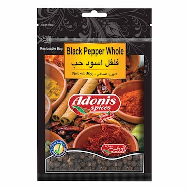 Adonis Black Pepper Grains Bag 30GR