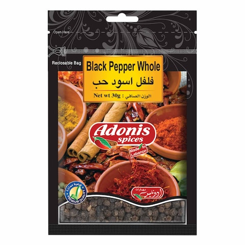 Adonis Black Pepper Grains Bag 30GR