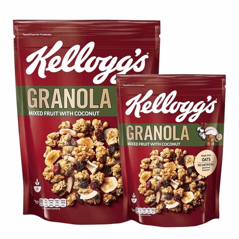 Kellogg&#39;S Granola Fruits Coconut 380GR+120GR Free