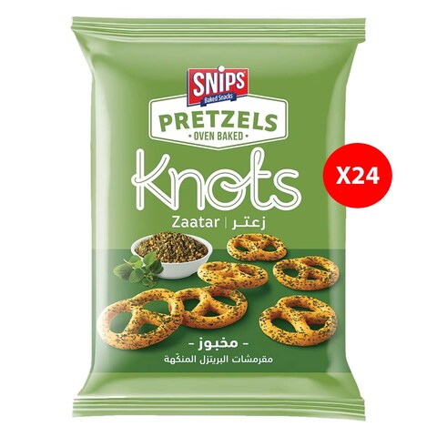 Snips Pretzels Knots Zaatar 24X30GR