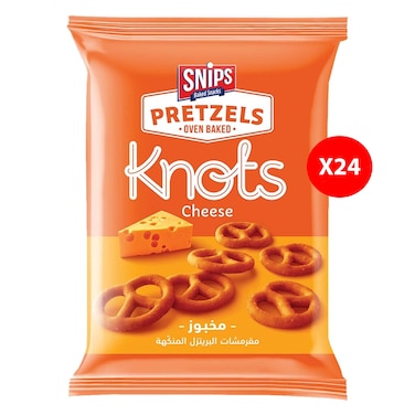 Snips Pretzels Knots Cheese 24X30GR