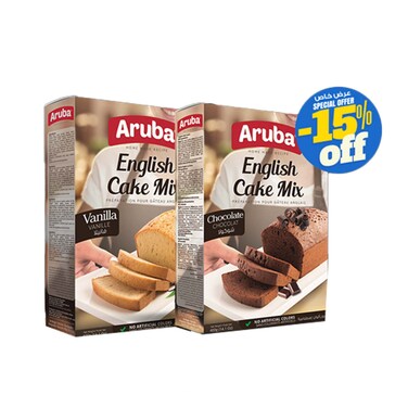Aruba English Cake Mix Vanilla 200GR+Chocolate 200GR
