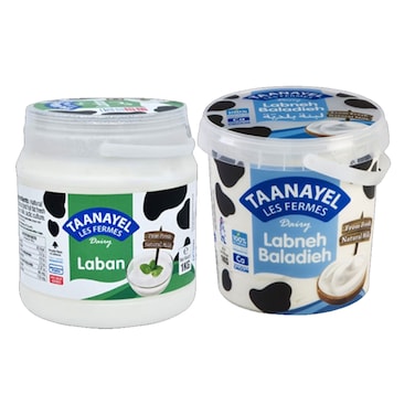 Taanayel Laban 1KG + Labneh 900GR