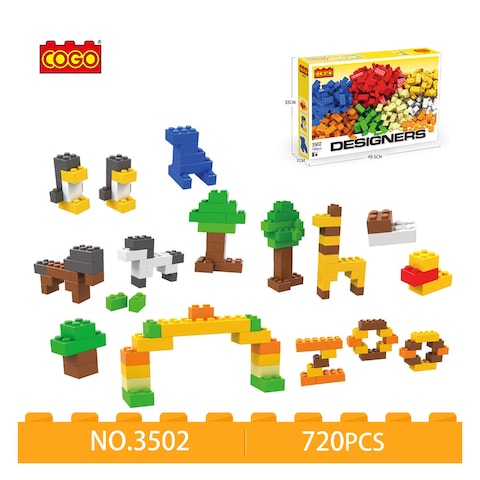 Blocks Colored Designers 720 Pieces