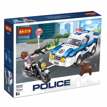 Blocks Set Police Car 185 Pieces