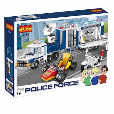 Blocks Suspender Police Car 406 Pieces