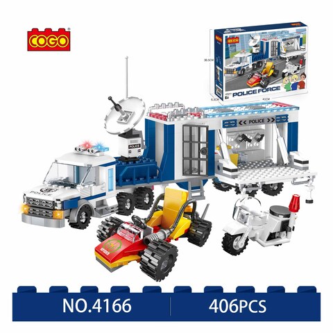 Blocks Suspender Police Car 406 Pieces