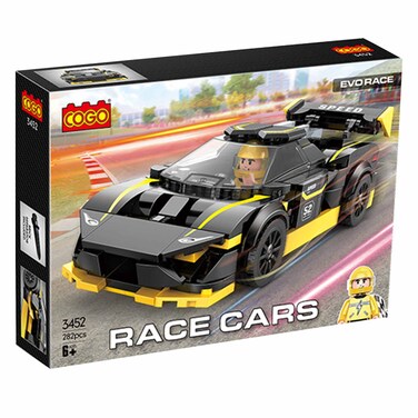 Blocks Cogo Racecar Black 282Pieces