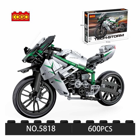 Blocks Tech-Storm Moto Green 600 Pieces