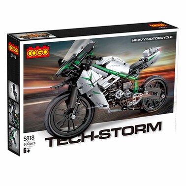 Blocks Tech-Storm Moto Green 600 Pieces