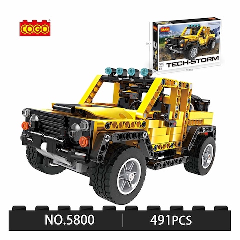 Blocks Yellow Tech-Storm 491 Pieces
