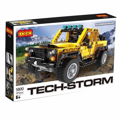Blocks Yellow Tech-Storm 491 Pieces