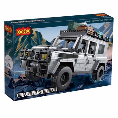 Blocks White Jeep Police 976 Pieces