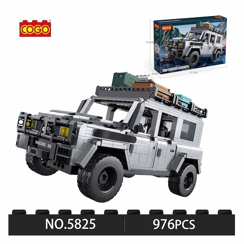 Blocks White Jeep Police 976 Pieces
