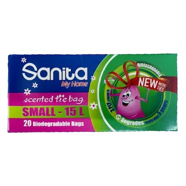 Sanita Tie Bag Small Pink Bio